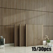 Resim 15/30 adet Lüks Vintage Avrupa Kalınlaştırılmış 3D Kabartmalı Izgara Çizgili Duvar Panelleri, 40.01cm x 40.01cm, Kendinden Yapışkanlı Vinil Duvar Kağıdı, Mat Bitiş Dekoratif Stickerlar, DIY Çıkarılabilir Tasarım, Su Geçirmez ve Çizilmeye Karşı Dayanıklı Yıkanabilir, Yatak Odası Oturma Odası Banyo Mutfak vb. için Uygun Duvar Çıkartmaları 