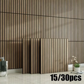 Resim 15/30 adet Lüks Vintage Avrupa Kalınlaştırılmış 3D Kabartmalı Izgara Çizgili Duvar Panelleri, 40.01cm x 40.01cm, Kendinden Yapışkanlı Vinil Duvar Kağıdı, Mat Bitiş Dekoratif Stickerlar, DIY Çıkarılabilir Tasarım, Su Geçirmez ve Çizilmeye Karşı Dayanıklı Yıkanabilir, Yatak Odası Oturma Odası Banyo Mutfak vb. için Uygun Duvar Çıkartmaları 