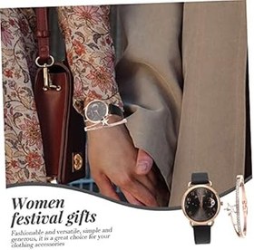 Resim GALPADA 1 Takım Bayanlar Ay Izle Bilezik Izle Kadınlar Için Moda Saatler Bilezik Bilezik Için Izle Saatler Kadın Bayan Bilek Beyaz Izle Ay Yıldız Izle Dudak Parlatıcısı Numarası Kadın Pu 