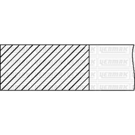 Resim YENMAK 99-9078-50 Motor Segman 050 (npr Segman) Hilux Vigo 2,5 Td 2006-2012 92 Mm 2kd Ftv Yanma Hucr 