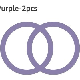 Resim GongtuShop Mor Tarzı Magsafe Için 2 Paket Manyetik Plaka Yüzük Evrensel Metal Etiket Desteği Mıknatıs Araba Tutucu Için Kablosuz Şarj Metal Plaka Levha (Yurt Dışından) 