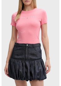 Resim Tommy Jeans Bayan T Shirt Dw0dw18398 Tıe Pembe 