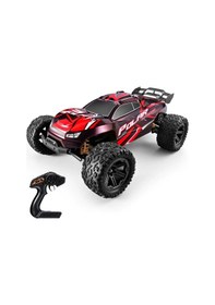 Resim Elektrikli Rc 1:8 Ölçek Servo Motor Süspansiyonlu Arazi Aracı Spor Araç 85 Km Hız Rc Araç - Kırmızı 