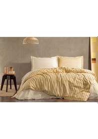 Resim Özdilek Trioline Tek Kişilik Nevresim Takımı Hardal 160 x 220 