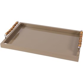 Resim Vizon Rengi Lake Bambu Saplı Tepsi 60x40 cm 