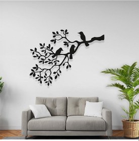Resim Duvar Metal Tablo Ağaç Dalı Motifli Lazer Kesim Tablo 
