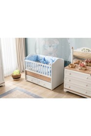 Resim Doressa Wilma Mini Bebek Odası Takımı Ergonomik Tasarım Ahşap Malzeme ile Şık Görünüm 