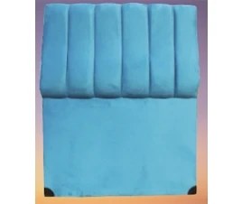 Resim Bengi Ticaret Başlık Alc Santa Model 90 cm Kapitone Dilimli Turkuaz Mavi Renk Kumaş Döşeme El Yapım 