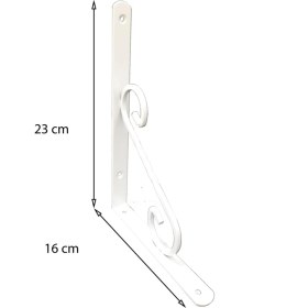 Resim Bilfold Ferforje Raf Altı No:3 Beyaz 