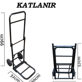 Resim Genel Markalar KOLİ TAŞIMA ARABASI BAGAJ TİPİ 120 KG 