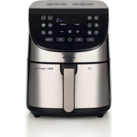 Resim Inox Airfryer 7l, 12 Program, Geniş Sepet, Kurutma, Dayanıklı Metal Tasarım 