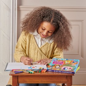 Resim Eeboo 36'lı Yağlı Pastel Boya - Mushroom House - 5 YAŞ VE ÜZERİ 