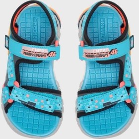 Resim Skechers Erkek Çocuk Sandalet 402161l Tqbk Turkuaz-siyah Turkuaz-siyah 