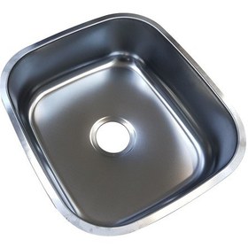 Resim Krom Eviye Geniş Delikli Desenli Sifonsuz Eviye 40 x 45 CM 