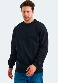 Resim VADIK Oversize Erkek Sweatshirt Siyah 