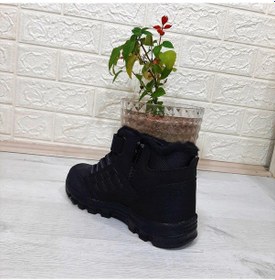Resim Black Sea 542 Siyah-siyah Kürklü Fermuarlı Cırtlı Erkek Çocuk Bot 001 