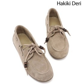 Resim Gönderi(R) Gönderi R Kadın Kum Süet Bağcıklı Hakiki Deri Comfort Ayakkabı Dyza86037181 Kum Beji 