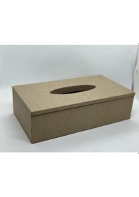 Resim Setabıanca Luxe Faux Vegan Deri Dikdörtgen Kutu Peçetelik 25 14 7cm 