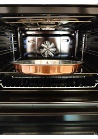 Resim Bakır Fırın Tepsi 34 Cm Metalik 