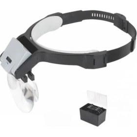 Resim Mena Rise - Lens Takmalı 5 Lenslı , LED Lambalı Şapka Tip Büyüteç ( Lisinya ) 