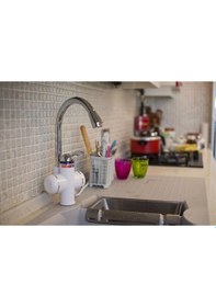 Resim Sıcak Musluk Elektrikli Ani Su Isıtıcı Termal Şofben Musluk Asg-1B Beyaz 