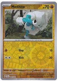 Resim Meditite Reverse Holo 082/162 - Temporal Forces - Pokemon Kartı Mint 