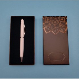 Resim Büro Ev Ofis Hediyesi İçin Kutulu Stil Tekli Beyaz Tükenmez Kalem 