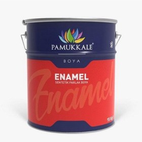 Resim Pamukkale Enamel Sentetik Parlak Boya 15 Kg Antrasit Gri Ral 7016 