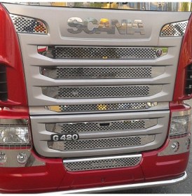 Resim Scanıa G 420 Panjur Kromları Delikli Model 