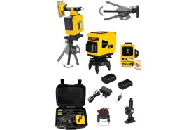 Resim Pro Draxler 12 Köşe Otomatik Hizalamalı Yeşil Çizgili 360DERECE Yatay Dikey Kumandalı Lazer Metre 