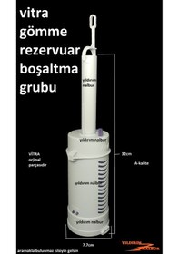 Resim VitrA Gömme Rezervuar Boşaltma Grubu 3-6 Litre Göbek VitrA 