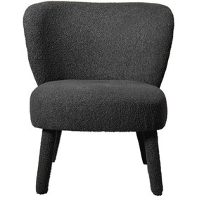 Resim Croco Armchair Anthracite - Boucle-Taupe 