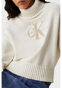 Resim Tommy Hilfiger Calvin Klein Kadın Triko Kazak Ekru 