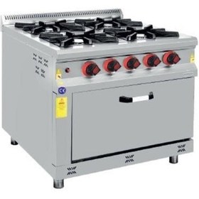 Resim CSA Karacasan 4+1 Tüplü 4 Lü Fırınlı Ocak-Kuzine 