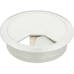 Resim Dizaynaks Kablo Kapağı Seti, Yaylı Kapaklı, Beyaz Çap 80 Mm. 