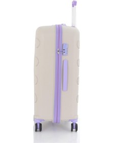 Resim Mçs Polipropilen 2li Valiz Seti Büyük & Kabin V376 S23sy1000050-set 10729 Kemik - Lila 