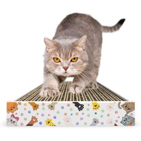Resim ATA HOME Tırmata Yeni Ürün Doğal Düz Karton Kedi Tırmalaması Kedi Tırmalama Tahtası Kartonu 47x17 cm 