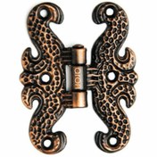 Resim ARON Dekoratif Eskitme Kelebek Menteşe Antik Bakır Büyük Mobilya Menteşesi 