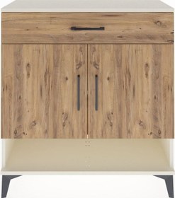 Resim Arges Şifonyer 2 Raflı Tek Çekmeceli 2 Kapaklı 88x30x96 Aytaşı-çam Aytası 