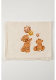 Resim Tinylamb Fluffy Bear Oyuncaklı Organik Yenidoğan Hastane Çıkış Seti - 11 Parça Krem 
