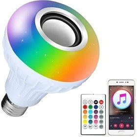 Resim Bluetooth Hoparlör Akıllı Led Ampul Lamba 
