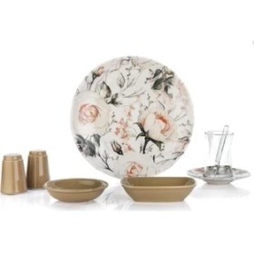 Resim Schafer Meghan Kahvaltı Takımı 32 Parça-Kahverengi 