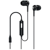 Resim Syrox K1 3.5 MM AUX 1.2 M Kablolu Mikrofonlu Kulak İçi Kulaklık Siyah 