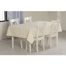 Resim Düz Masa Örtüsü Ekru 
