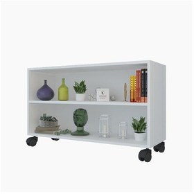 Resim Kenzlife kitaplık beril 048*090*020 byz tekerlekli mutfak dolabı 