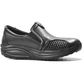 Resim Beety 2609 Deri Siyah Ortopedik Kemik Çıkıntılı Anne Ayakkabı Siyah 