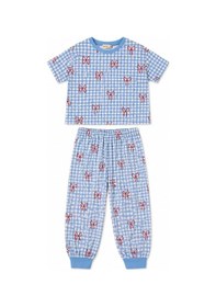 Resim Beniizle Kız Çocuk Pijama Takımı Mavi 