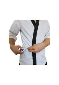 Resim Formteks Sushi Şef Kimono Ceketi Beyaz Çizgili 