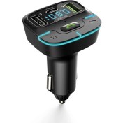Resim Tekno Grup Jops F9 Araç Fm Transmitter 5.3 Bluetooth Araç Kiti USB ve Type-C 18W Hızlı Şarjlı Çakmaklık Girişli Müzik çalar ve Telefon Görüşmesi 