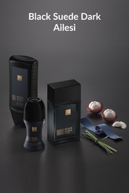 Resim Avon Black Suede Dark Erkek Parfüm Edt. Üçlü Set 